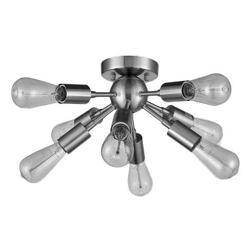 Sputnik Chandelier with 8 Socket Flush Mount Ceiling Light